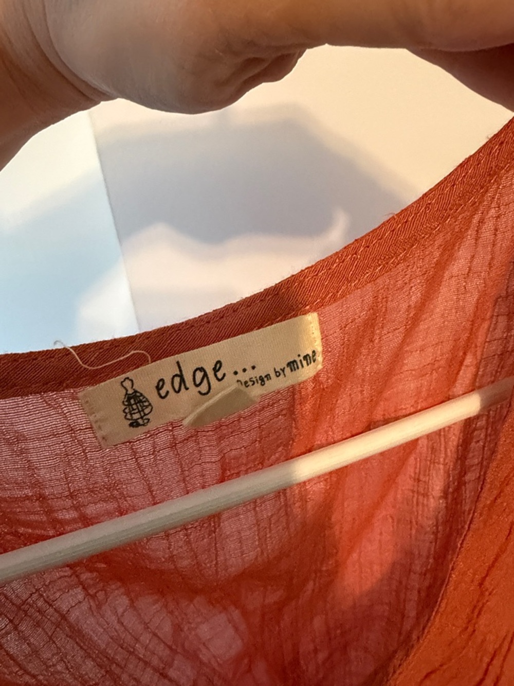 edge Rust Ruffle Tank Top - Picture 3 of 3